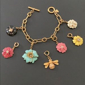 Stella and dot bloom flower charm bracelet